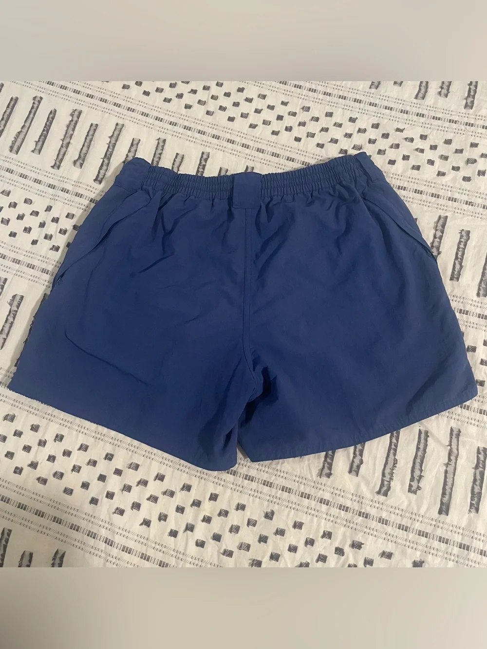 Vintage Men's Navy Blue Cargo Swim Shorts